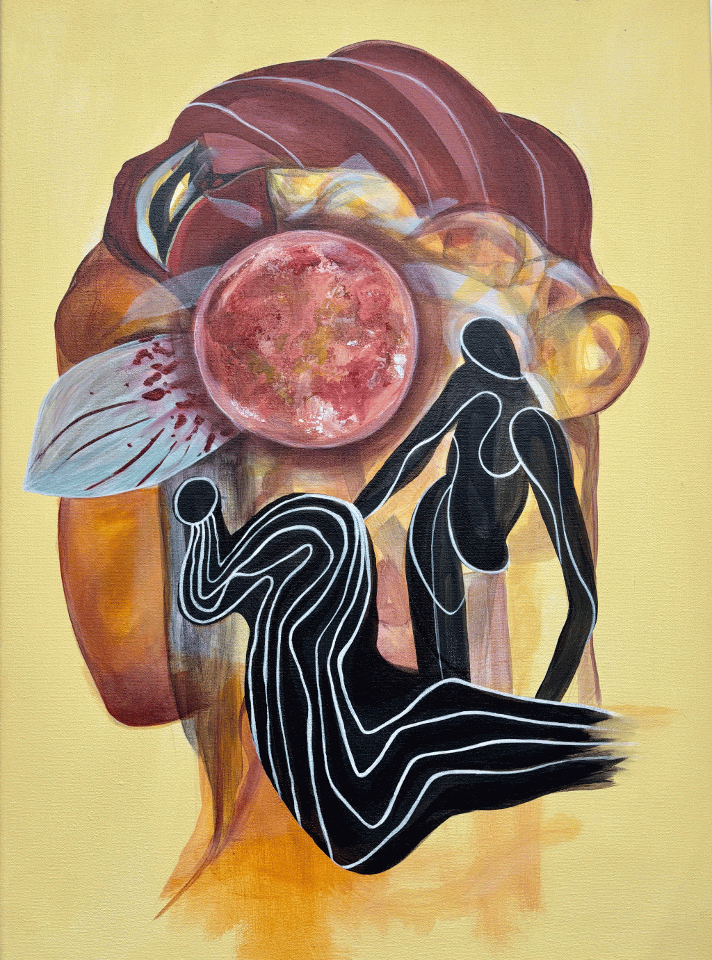 Departure, painting by Ayesha Feisal