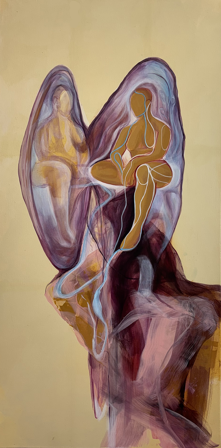 Pearls In The Water, painting by Ayesha Feisal