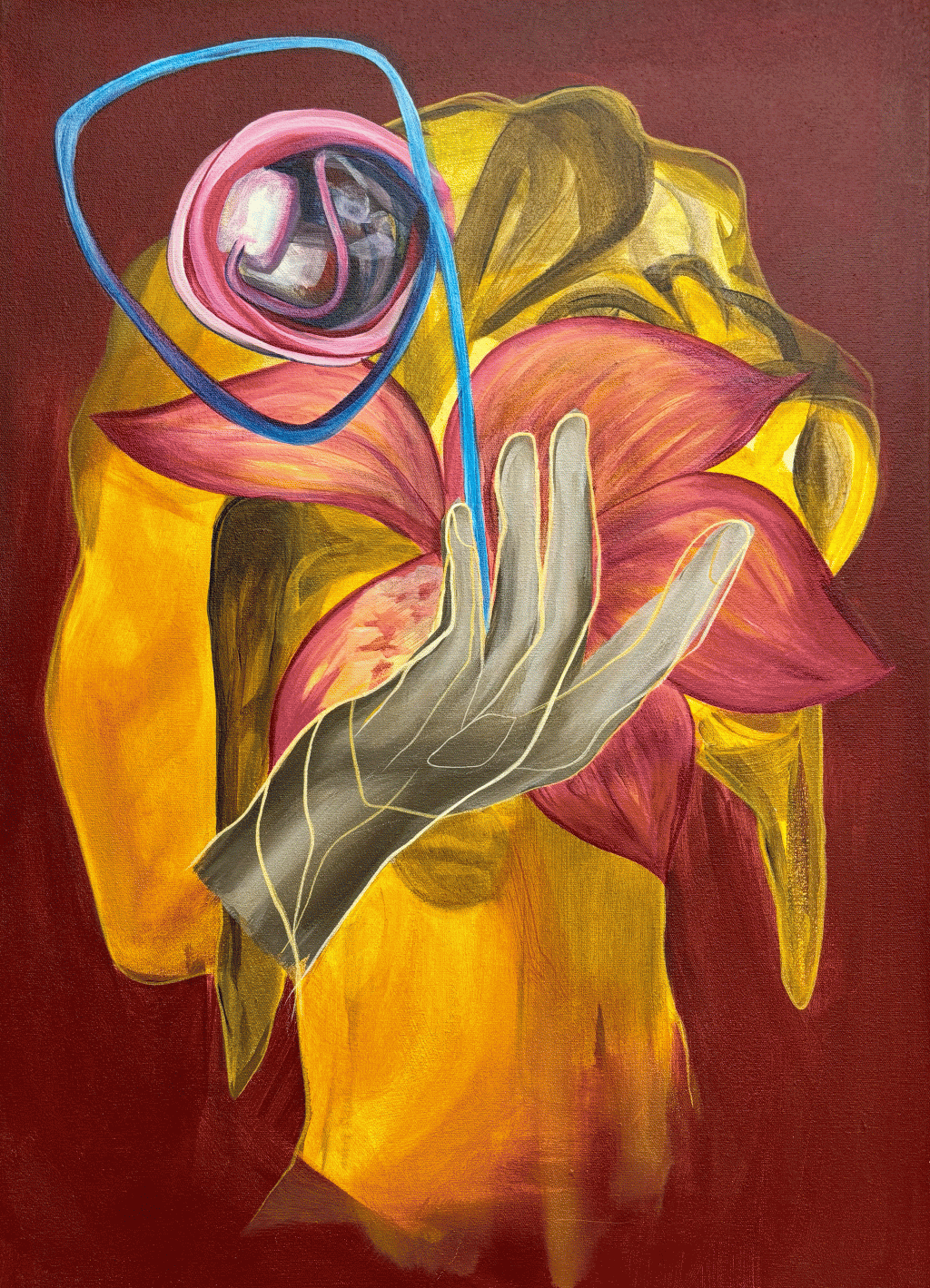 The Decision, painting by Ayesha Feisal