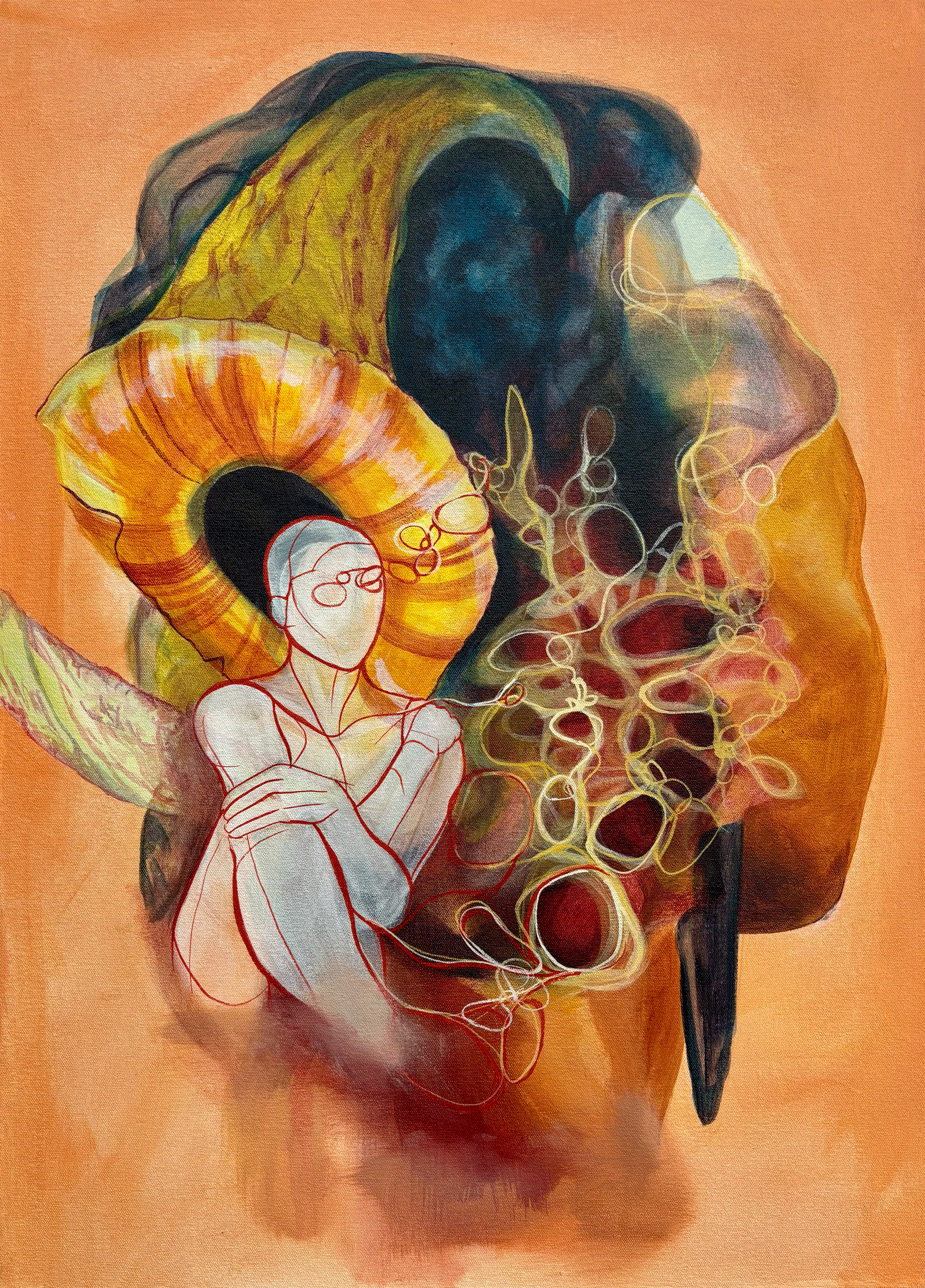 The Test, painting by Ayesha Feisal