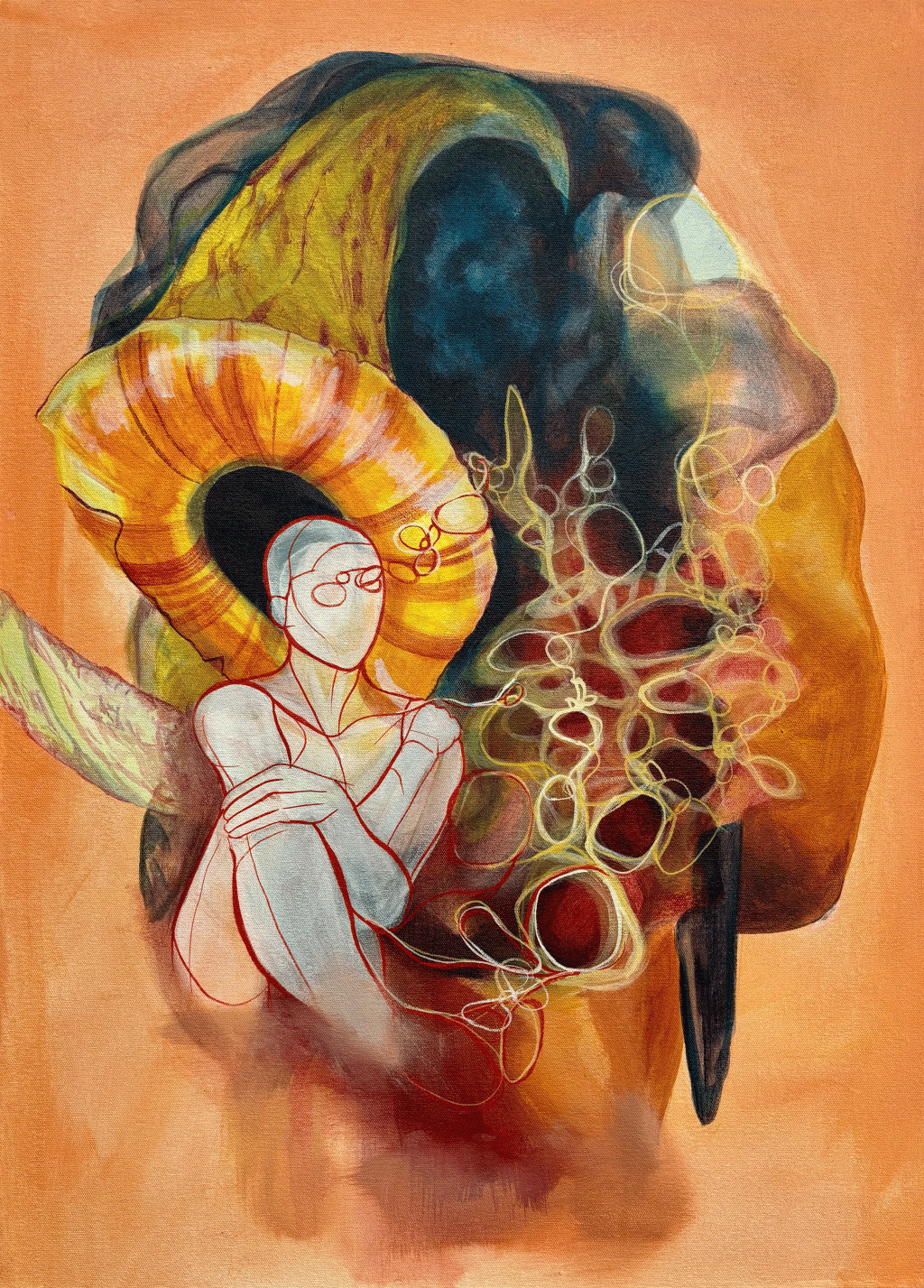The Test, painting by Ayesha Feisal